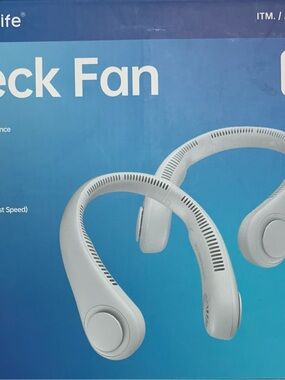 White Neck Fan Portable Hands-Free Fan - Unbranded